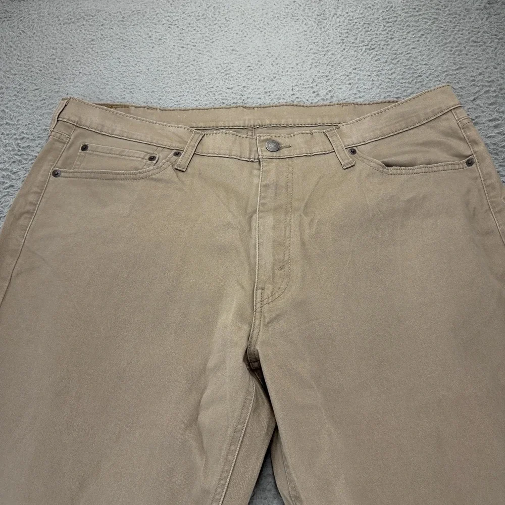 Levi's 541 Athletic Fit Jeans Mens 40x32 Khaki Tan Stretch Denim Pants Casual